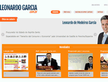 Tablet Screenshot of leonardogarcia.com.br
